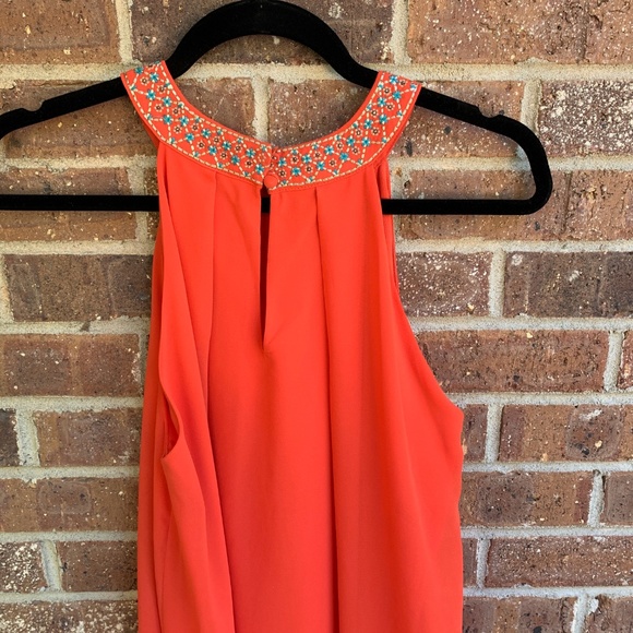 Peach Love California Orange Halter Top Dress - Picture 3 of 3